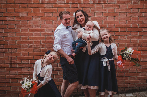 Family matching - Moeder Dochter jurken - Twinning set - Just Like Mommy'z Matching outfits - Flame twinning dress