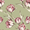 Tulpen op zeegroen Logo